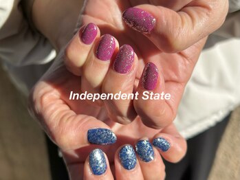 インディペンデントステイト(Independent State)/HAND◆ワンカラーonラメ
