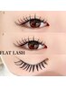 【ぱっちりアイライン効果】フラットラッシュ140本+モチUP美容コーティング