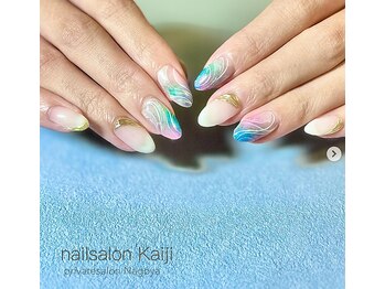nailsalon Kaijiの写真/【質重視の大人女性必見】ワンランク上の仕上がりを徹底追求★洗練された華やかデザインで魅せる指先へ♪