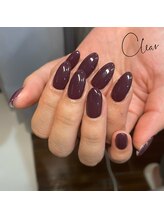 クリア(Clear)/ボルドーワンカラー