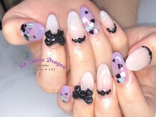 アン ジョーヌドラゴ/【自爪ネイル】リボンネイル