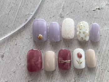 ネイル シンデレラ(Nail☆Cinderella)/60min◆フラワーネイル
