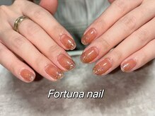 フォルトゥーナ 神田(Fortuna)/オレンジベースフラッシュネイル