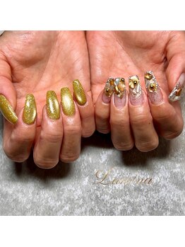 ルミナ 高崎店(Lumina)/ちぐはぐネイル