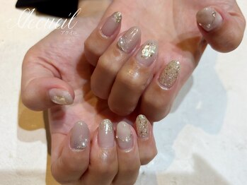 アクイユ 銀座店(ACCUEIL)/ニュアンス系ブライダルネイル