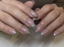 ハイネイル 池袋(Hi nail)/煌めく上品ガラスフレンチ