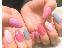 ドレス ネイルアンドアイラッシュ 梅田(Dress)/【Dress 梅田】ピンクネイル