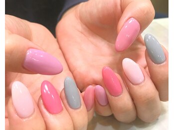 ドレス ネイルアンドアイラッシュ 梅田(Dress)/【Dress 梅田】ピンクネイル