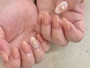 ネイルサロン ドゥ(Nail Salon Doux)/(平田)ぷっくりフラワー