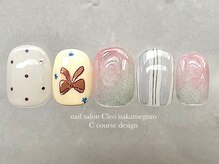 クレオ 中目黒店(Cleo)/【色鉛筆リボンネイル】