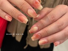 マリーネイルズ 心斎橋店(MARIE NAILS)/定額¥8,800 ピーチ 0828a