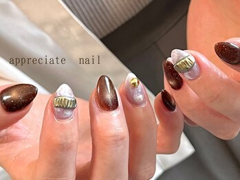アプリシーエイトネイル(appreciate nail)/【定額】シンプル♪