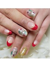 コーラル(CORAL)/たらしこみフラワーアート