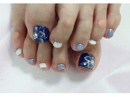 フラワーフットネイル