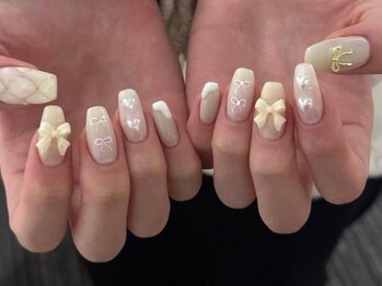 アイネイルズ 梅田店(I nails)/リボンキルティング¥10700