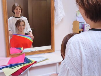 キッチャコ(Kicchaco)の写真/1人では不安な方必見！友達・カップル・親子でのご来店大歓迎♪【ペア割☆パーソナルカラー診断7500円/人】