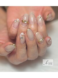 ツイードフレンチとリング