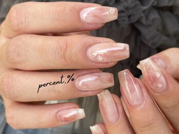 桃ネイル＋うるつや