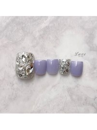 キラキラストーンネイル☆