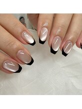 エミーネイル(Amie NAIL)/マグネットカラーフレンチ
