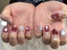 クリスマスにもマグネットネイル♪