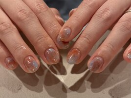 塗りかけネイル