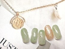 フルールソンネイル(fleur son nail)/4月定額シンプルアート