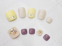 ネイルサロンセレーネ(Selene)/パステルイエローネイル