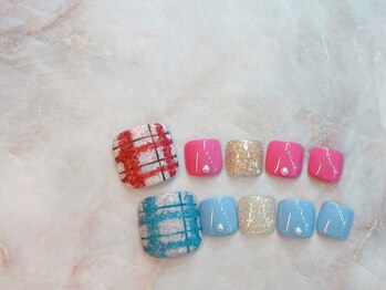 ネイルサロン ブリオン(Nail Salon Bullion)/タータンチェックネイル