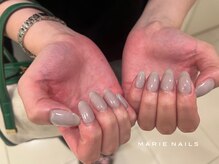マリーネイルズ 心斎橋店(MARIE NAILS)/ワンカラー¥4,400 グレー 1002b
