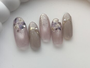 押し花ネイル/8000円