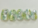 緑つぶつぶインクもや夏¥9000