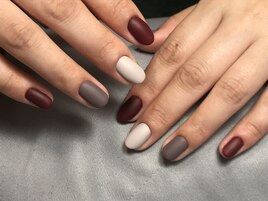 ワンカラーマットの仕上げです。