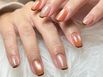 秋マグネット&フラッシュnail