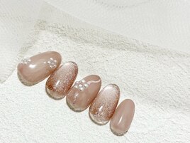 パールフラワー/ヌードベージュ