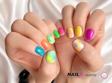 ネイリックス アヴェニール(NAILX avenir)/シンプルカラフルネイル