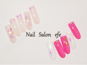 ネイルサロン エフェ(Nail Salon efe)/定額￥6500　ホロ＆オーロラ