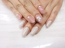 ネイルサロン キラップ(Nail Salon KiLAP)/パールのせネイル￥7980