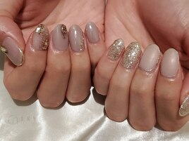【パラジェル】ちぐはぐネイル