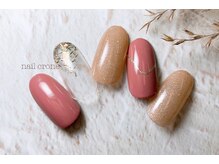 ネイルクローネ(nail crone)/ピンクニュアンスラインネイル