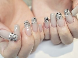 ワンホンツイードネイル【岡山】