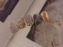 アイネイルズ 吉祥寺店(I nails)/くすみアンティークフラワー
