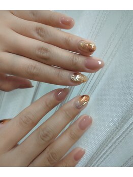 ネイルパキラ(nail pachira)/ニュアンスな定額デザイン