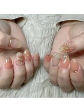 インプレス 鶴見店(Impress)/ぷっくりフラワーネイル