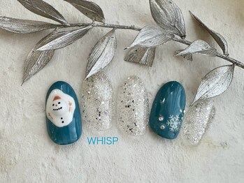 ウィスプ(WHISP)/雪だるまネイル/パラジェル込み