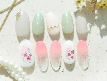 プラスネイル 銀座中央通り店(PLUS NAIL)の写真/短い爪でもおしゃれにキマる上品デザイン★新デザインはフォトギャラリーをチェック！【銀座中央通り店】