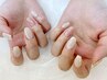 【ウォーターケア付き】HANDデザインお持ち込みジェル　シンプル