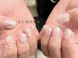 キラキラ リボン ラメ