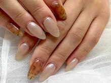 リベレ 福島店(LIBELLE)/レオパード柄ネイル/上品ネイル