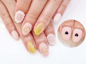 ネイルコレクション ピンク(Nail Collection Pink)/ジェル定額￥7990/囲みパール